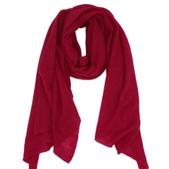 Handgestrickter Kaschmirschal – locker & luftig