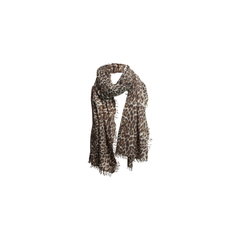 Leo Kaschmirschal – Espresso Leo Druck - Cashmere Blues