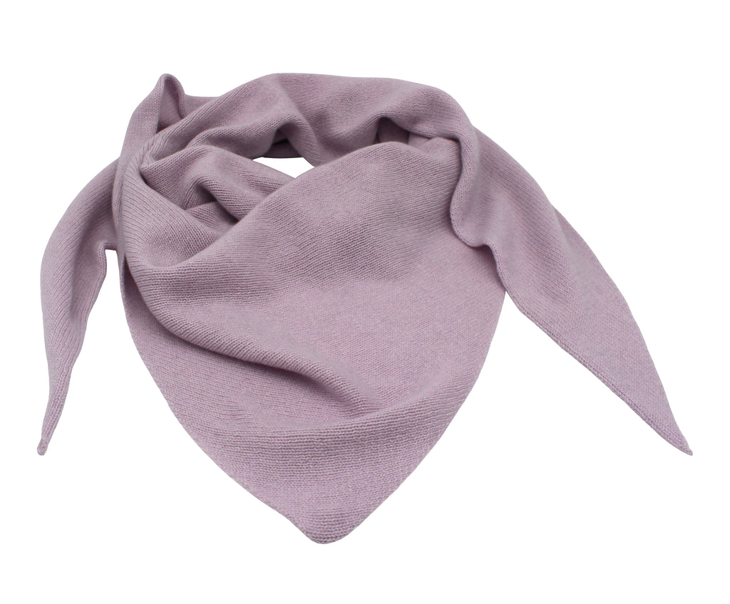 Kaschmir Dreieckstuch – handgemacht aus 100 % Kaschmir – zweifädig gestrickt – nachhaltig & luxuriös – 73 × 210 cm