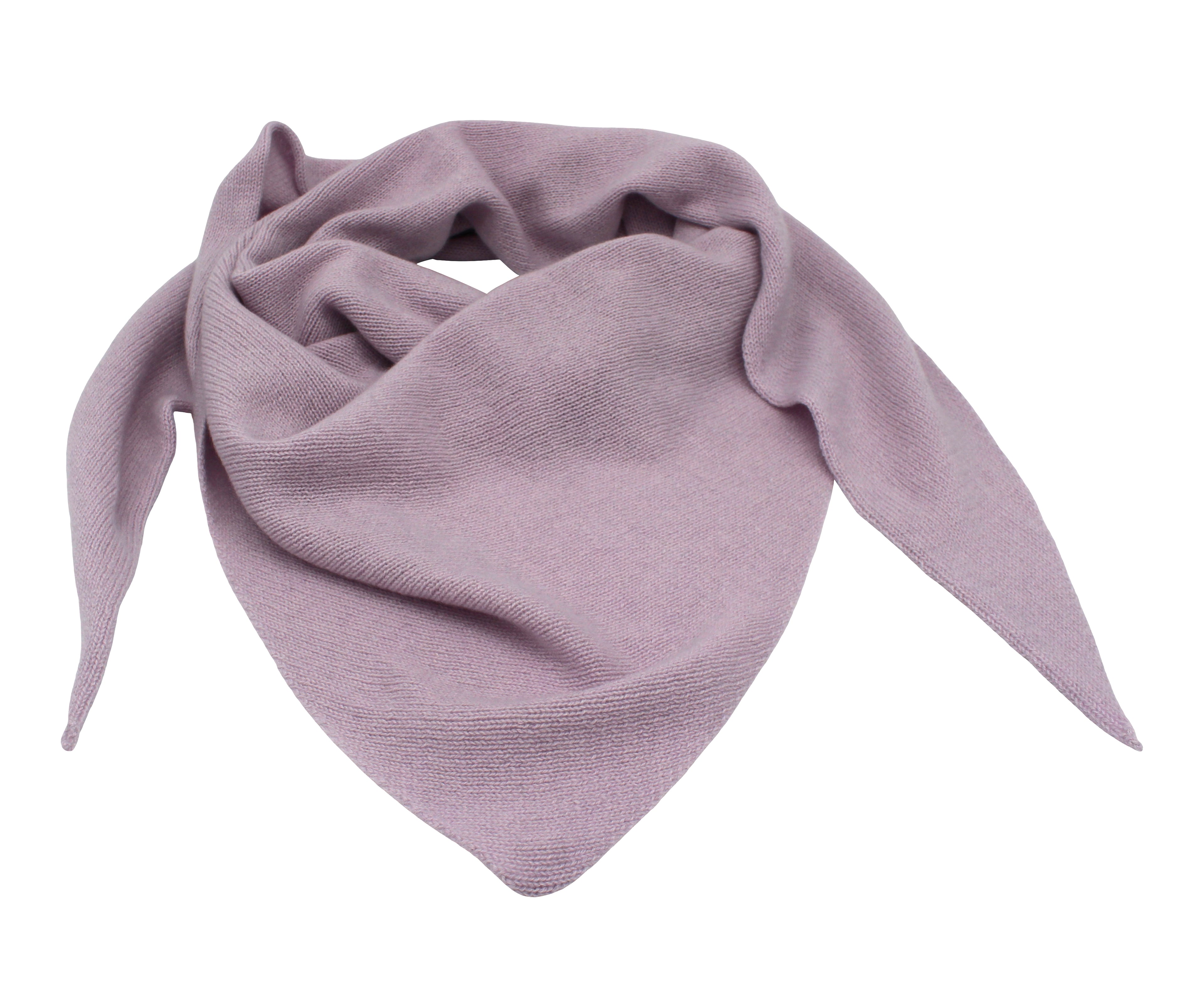 Kaschmir Dreieckstuch – handgemacht aus 100 % Kaschmir – zweifädig gestrickt – nachhaltig & luxuriös – 73 × 210 cm