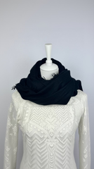 Kaschmir Schal fein mit kleinen Fransen