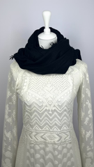 Kaschmir Schal fein mit kleinen Fransen