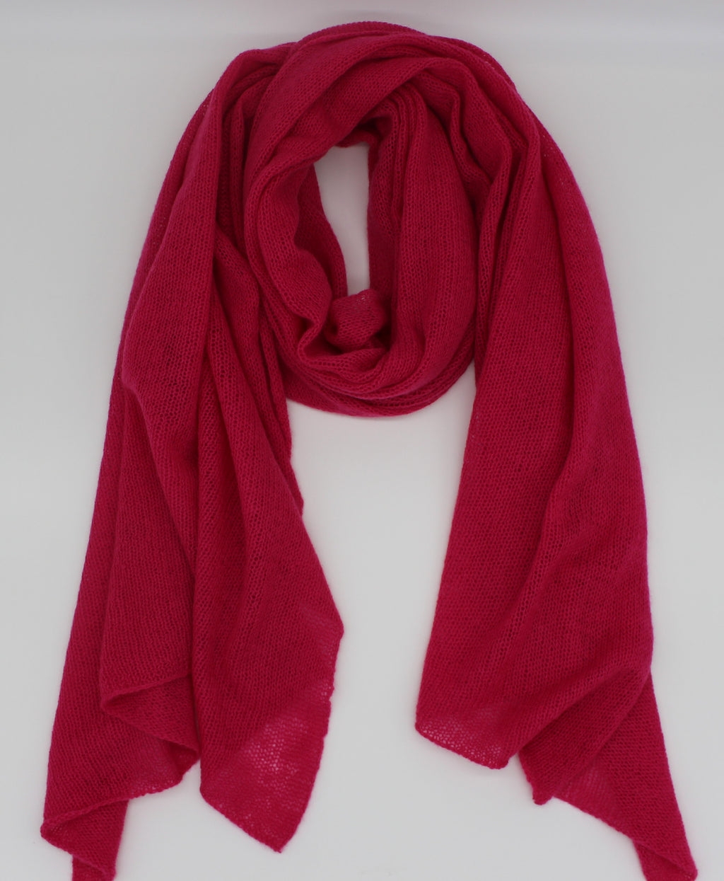Handgestrickter Kaschmirschal – locker & luftig