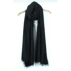 Kaschmir Schal fein mit kleinen Fransen