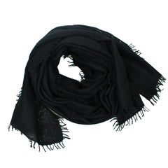 Kaschmir Schal fein mit kleinen Fransen