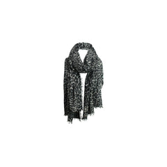Leo Kaschmirschal – Grau/Schwarz Leo Druck | Cashmere Blues