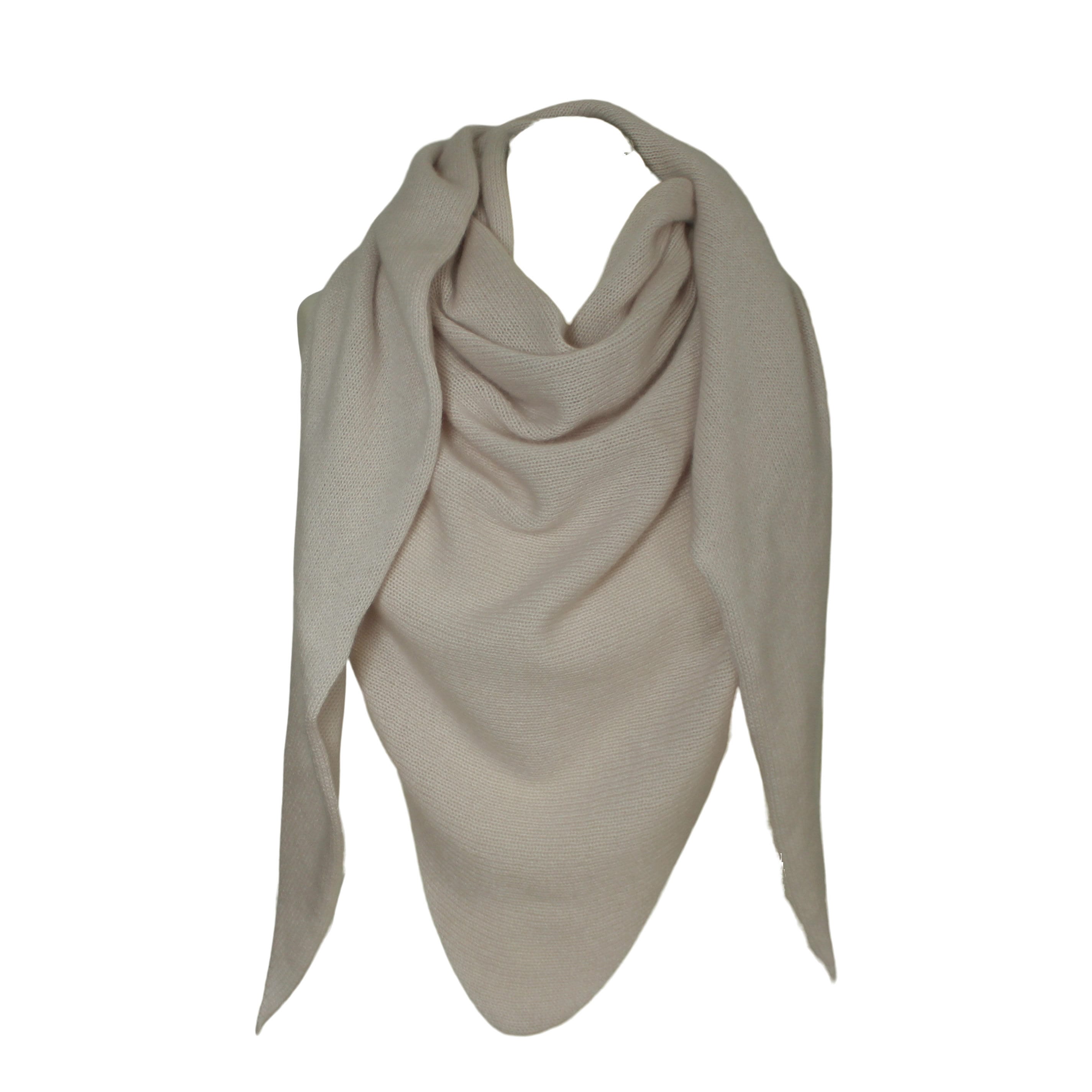 Dreieckstuch aus 100 % Kaschmir – handgestrickt & nachhaltig