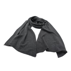 Großer Kaschmir Schal 2-fädig, anthrazit