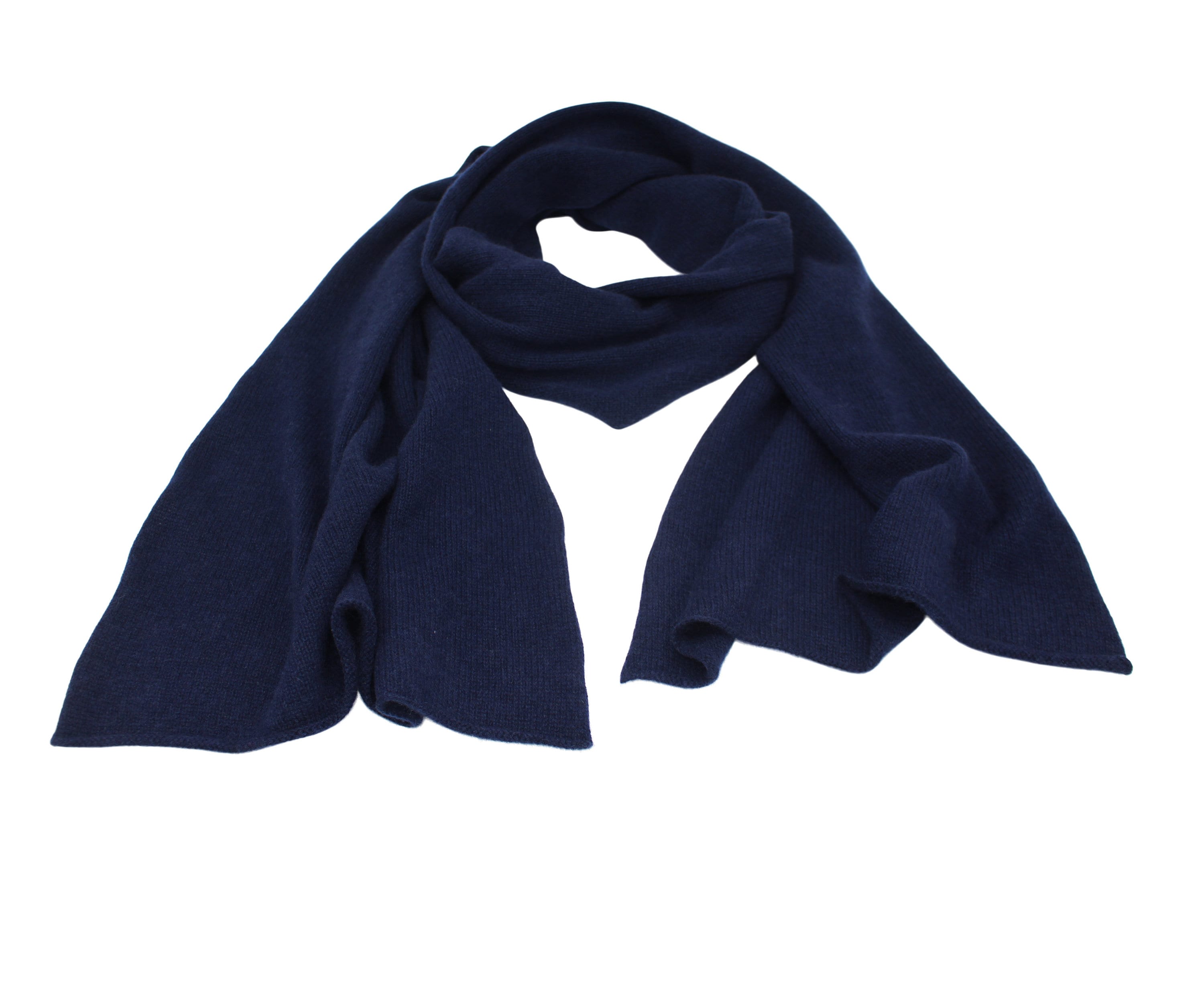 Großer Kaschmir Schal 2-fädig, schwarz