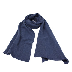 Handgemachter Kaschmir-Schal – 100 % Kaschmir, Unisex, groß & weich, Bluewash