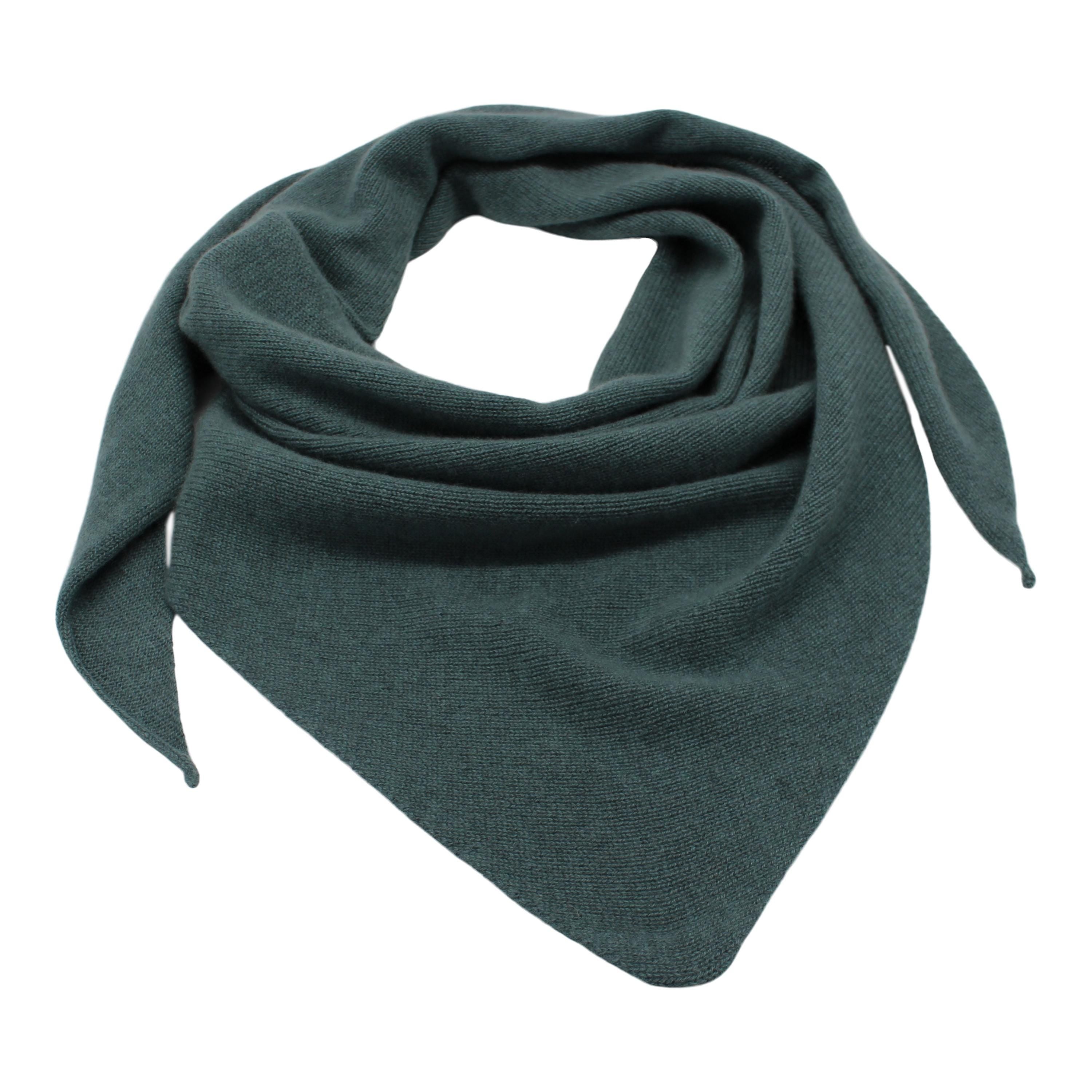 Weiches, handgestricktes Dreieckstuch aus 100 % Kaschmir. Nachhaltig,