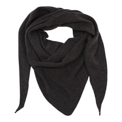 Kaschmir Dreieckstuch Handgestrickt – 100% Kaschmir, Dirtybrown