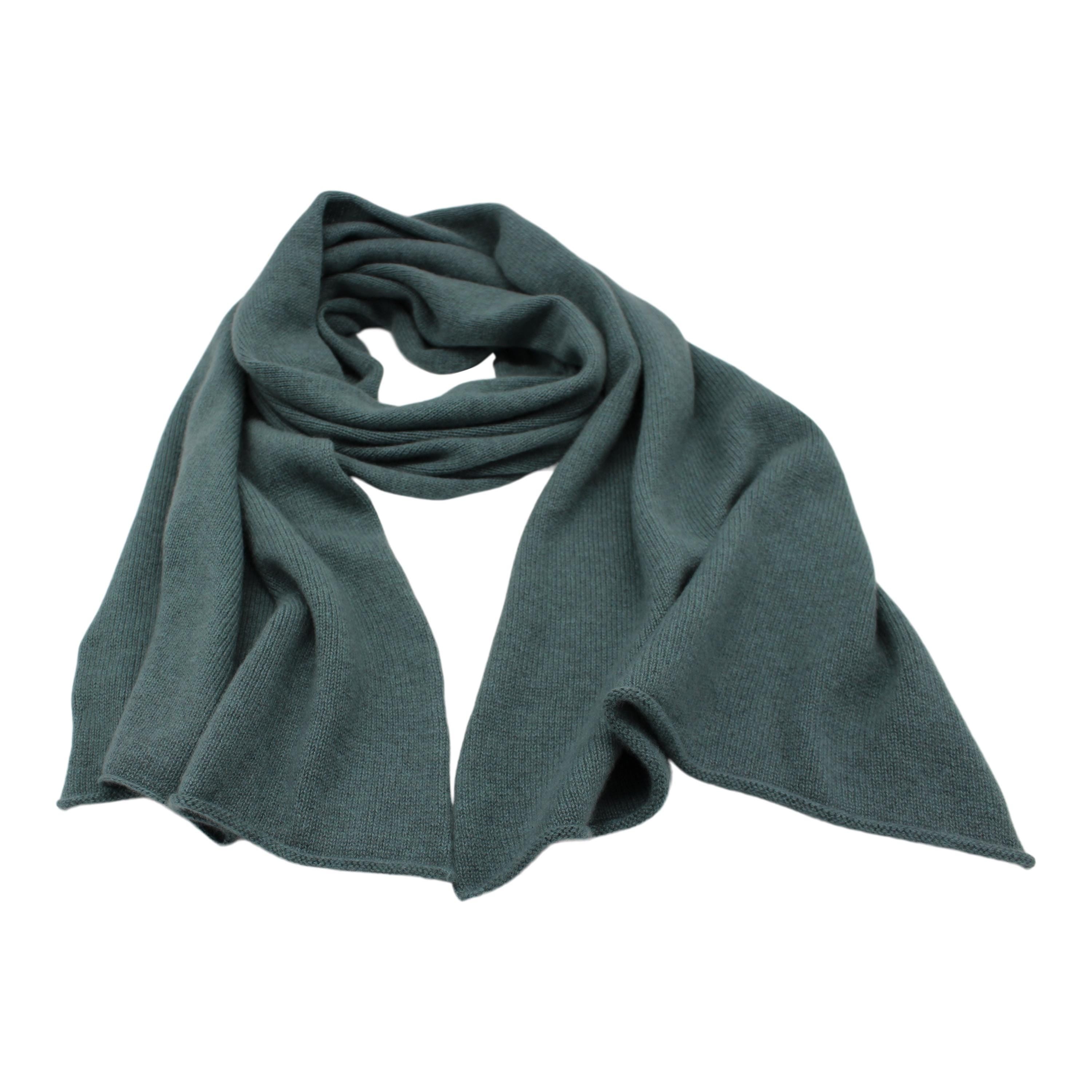 Handgemachter Kaschmir-Schal – 100 % Kaschmir, Unisex, groß & weich Grün