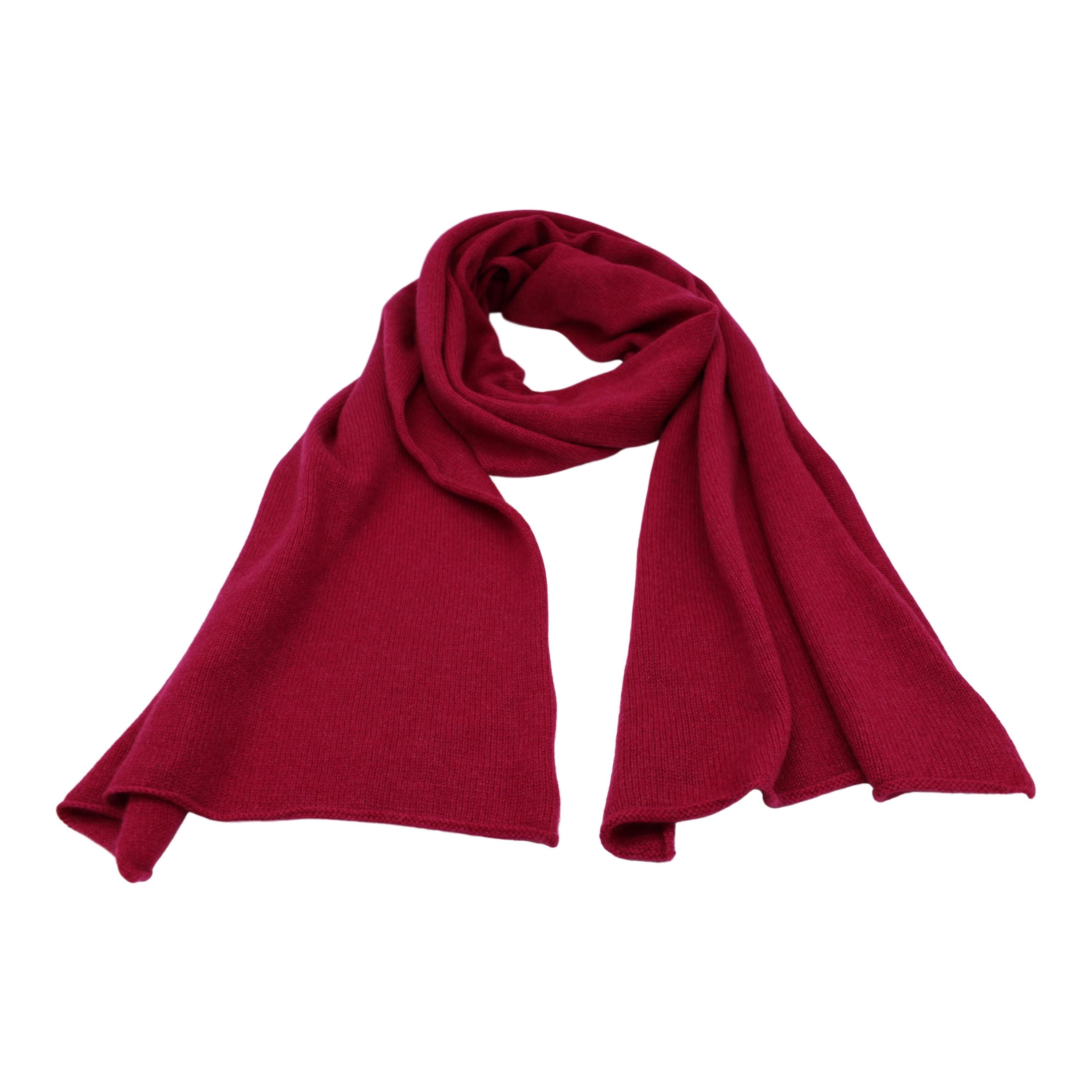 Handgemachter Kaschmir-Schal – 100 % Kaschmir, Unisex, groß & weich,  Magneta